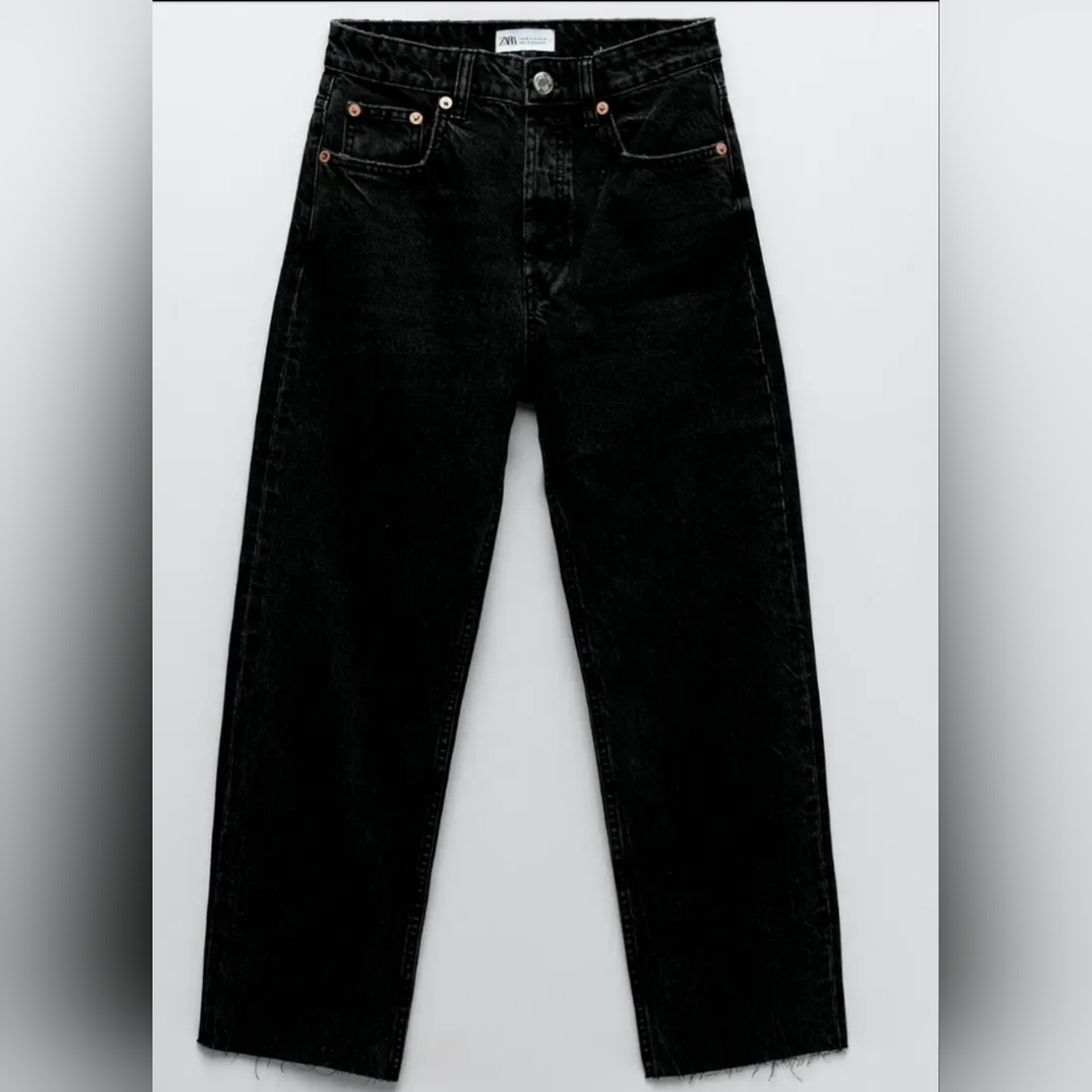 Zara Black Straight Leg Jeans